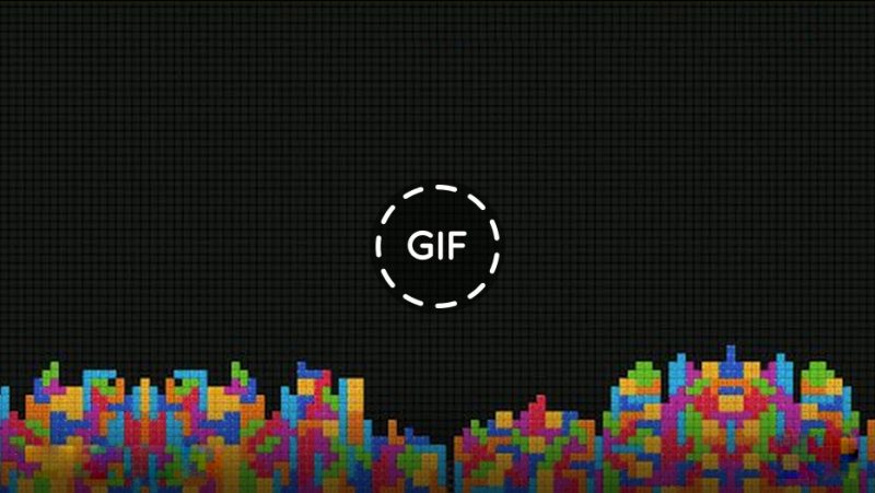 representação de um gif animado