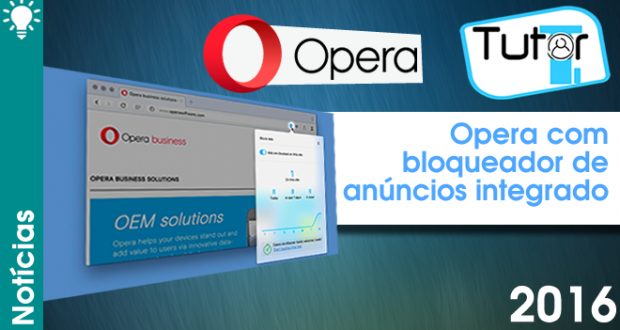 opera com bloqueador de anúncios integrado