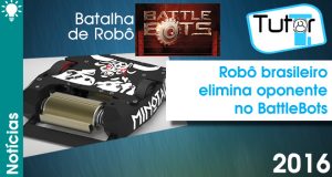 Robô brasileiro elimina oponente no BattleBots