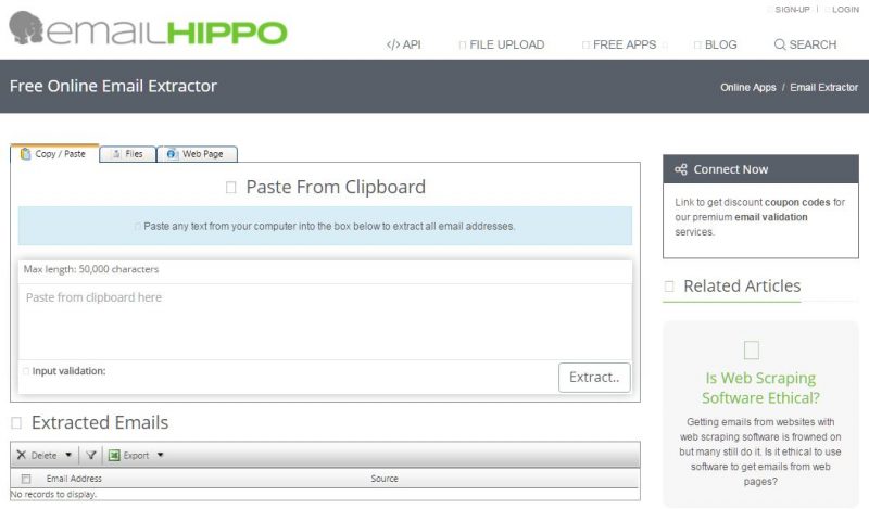 emailhippo email extract