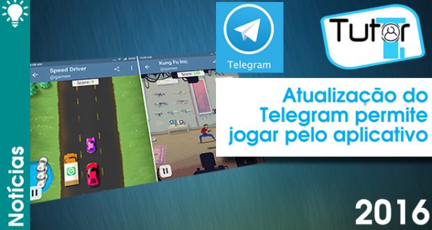 atualização do telegram permite jogar pelo aplicativo