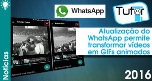 atualização do whatsapp permite transformar vídeos em gifs animados