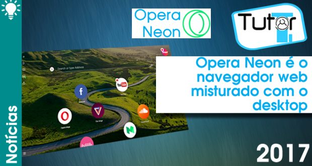 Opera Neon é o navegador web misturado com o desktop
